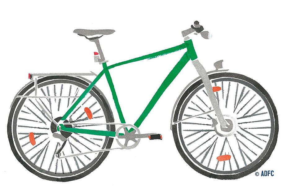 Sichtbarkeit am Fahrrad